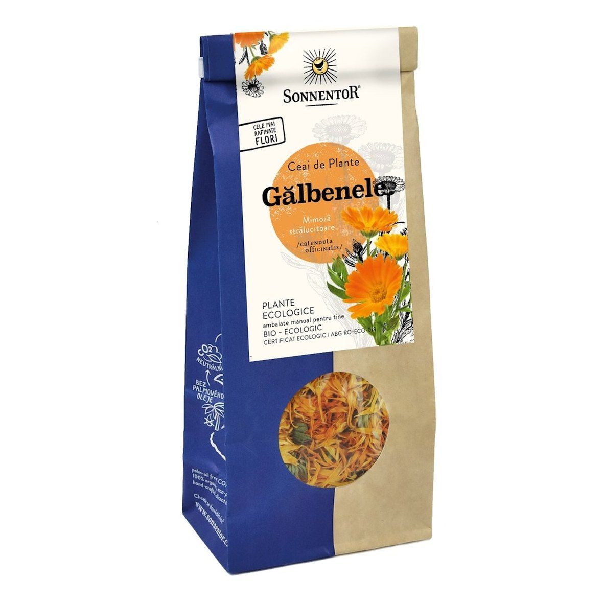 Ceai bio de galbenele, 50 g, Sonnentor