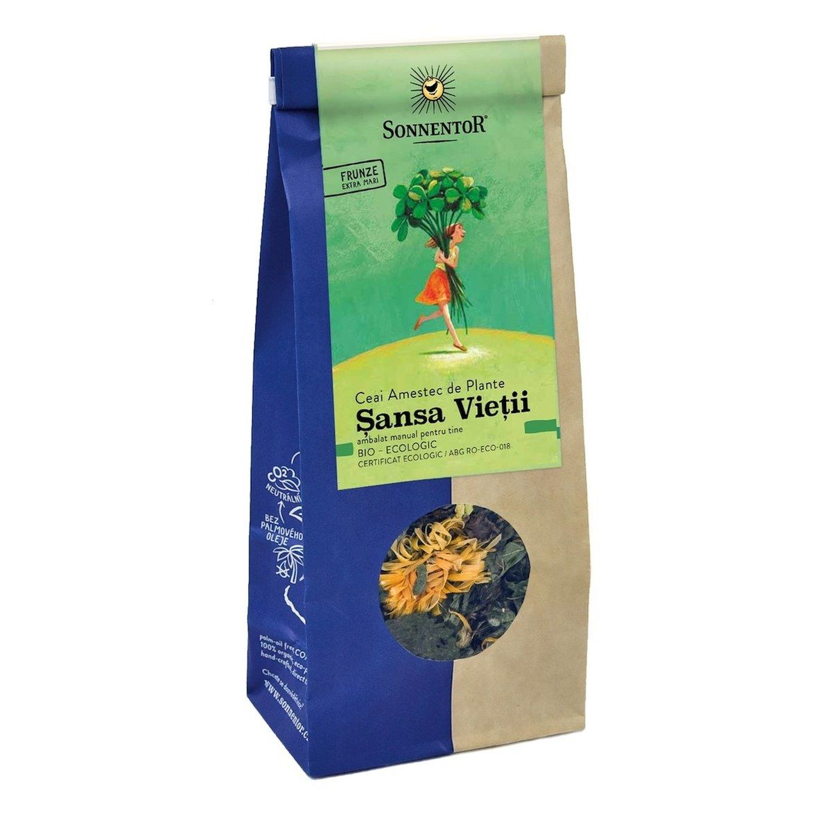 Ceai bio din amestec de plante, Sansa Vietii, 50 g, Sonnentor