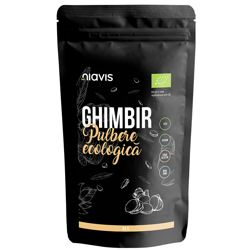 Ghimbir pulbere ecologica, 60 g, Niavis