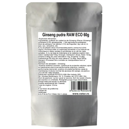 Pudra de ginseng panax, 60 g, Obio 737109