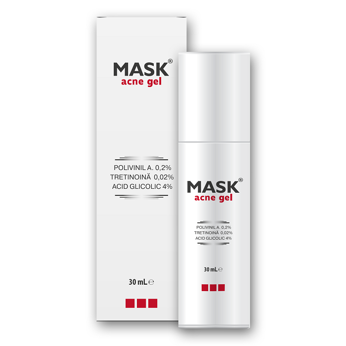 Gel pentru tratamentul comedoanelor inchise si deschise Mask, 30 ml, Meditrina