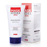 Emulsie hidratanta pentru tenul cu tendinta acneica Mask Hidra Acne, 50 ml, Meditrina