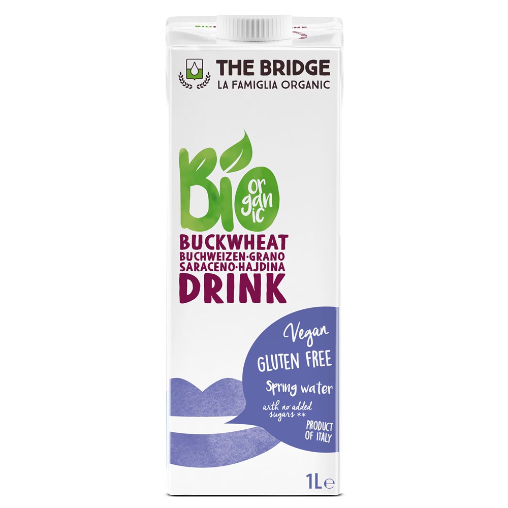 Bautura bio fara gluten din hrisca si orez, 1000 ml, The Bridge