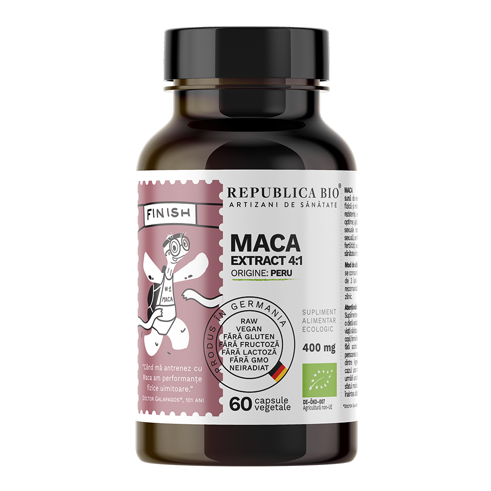 Maca Bio, 400 mg, 60 capsule, Republica Bio