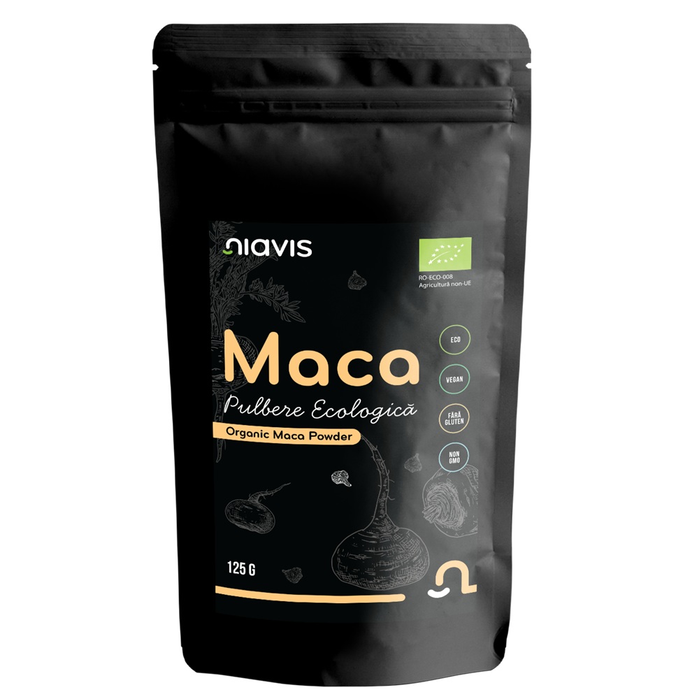 Maca pulbere ecologica, 125g, Niavis