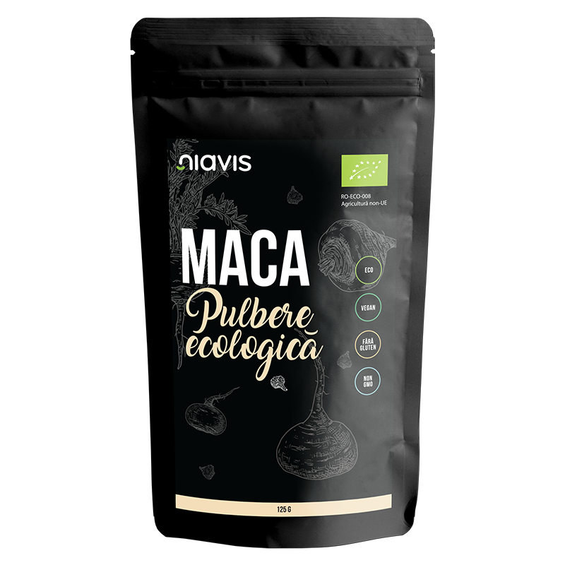 Maca pulbere ecologica, 125g, Niavis