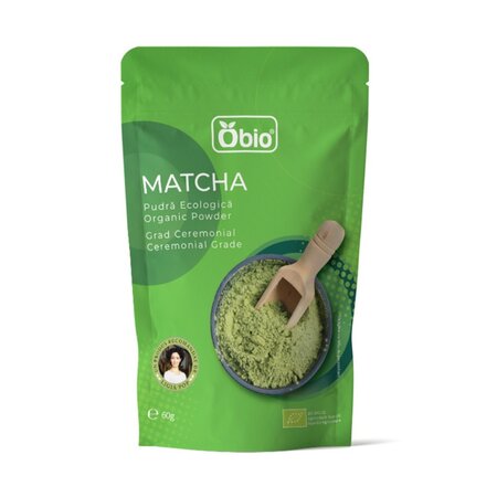 Matcha pudra ecologica, 60 g, Obio