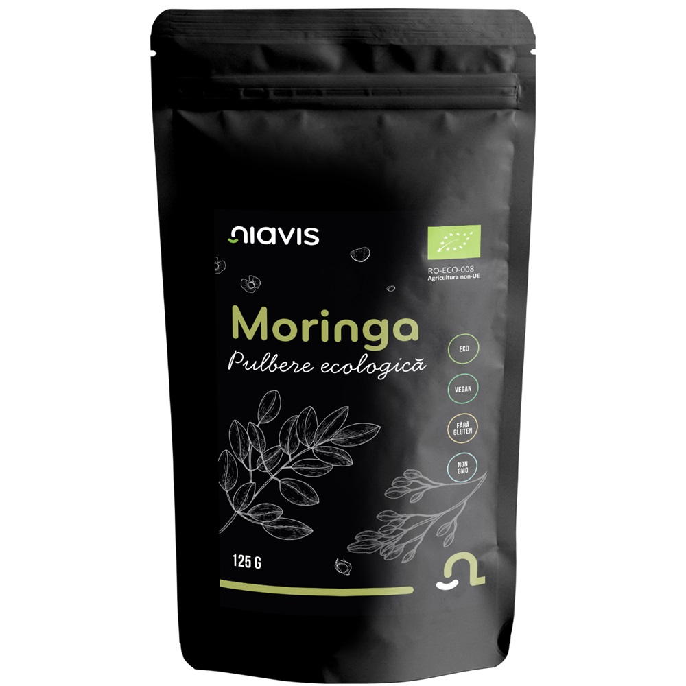 Moringa  pulbere ecologica, 125 g, Niavis