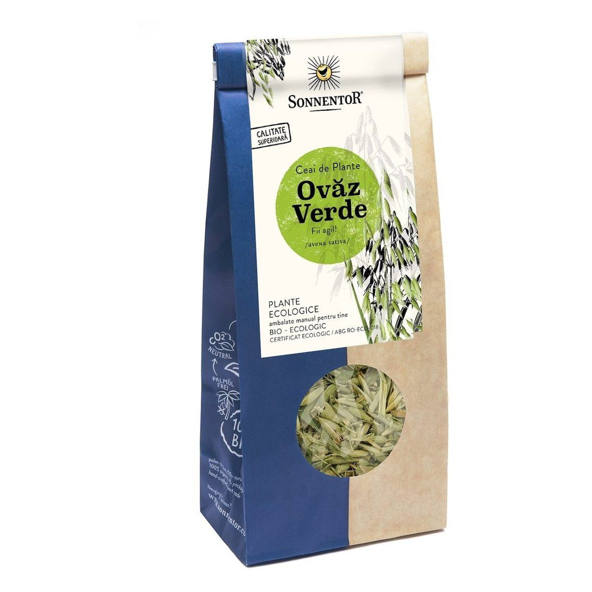 Ceai de plante Bio Ovaz Verde, 50 g, Sonnentor
