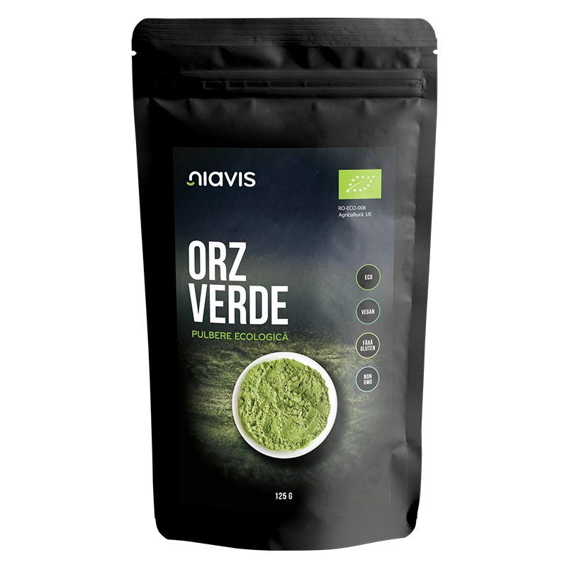 Orz verde pulbere ecologica, 125 g, Niavis