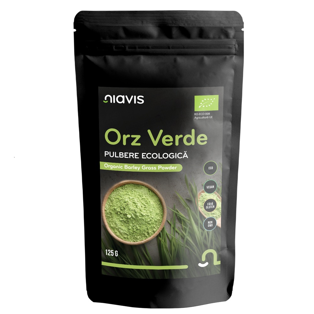 Orz verde pulbere ecologica, 125 g, Niavis