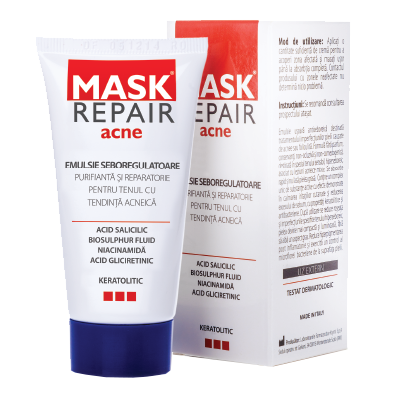 Emulsie seboreglatoare Mask Repair Acne, 50 ml, Meditrina