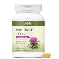 Silimarina Milk Thistle Herbal Plus, 1300 mg, 60 tablete, GNC