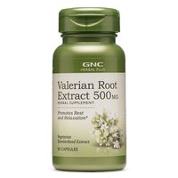 Extract din radacina de Valeriana 500 mg Herbal Plus (195312), 50 capsule, GNC