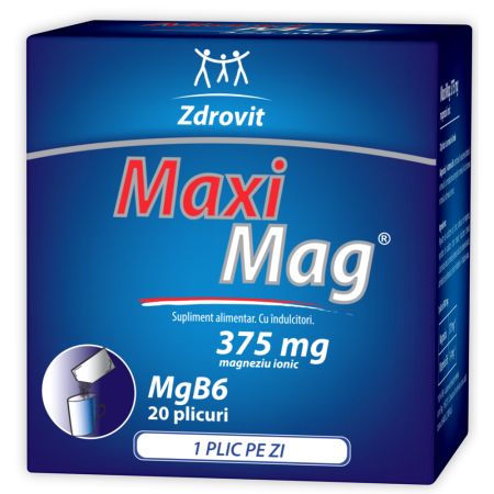 MaxiMag, 375 mg, 20 plicuri, Zdrovit
