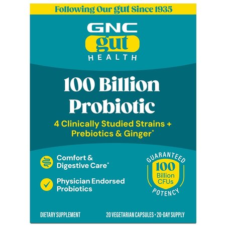 Probiotic Complex Extra Strength 100 Miliarde Culturi Vii (424632), 20 capsule, GNC