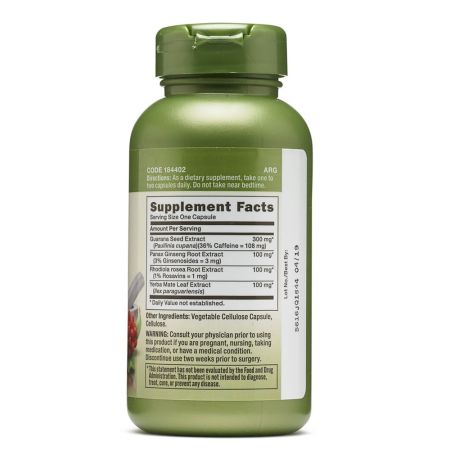 Herbal Plus Formula pentru Energie (184402), 100 capsule, GNC 647980