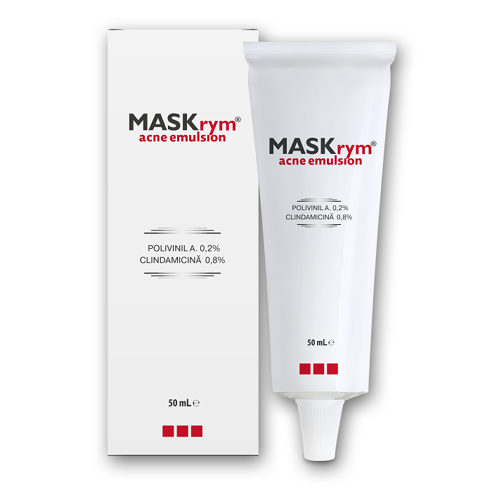 Mask rym emulsie pentru tratamentul acneei inflamatorii si foliculitei, 50 ml, Meditrina