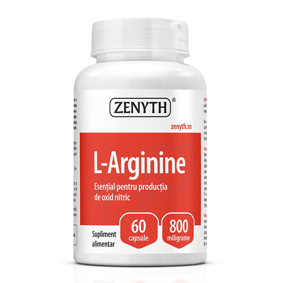 L-Arginine, 60 capsule, Zenyth