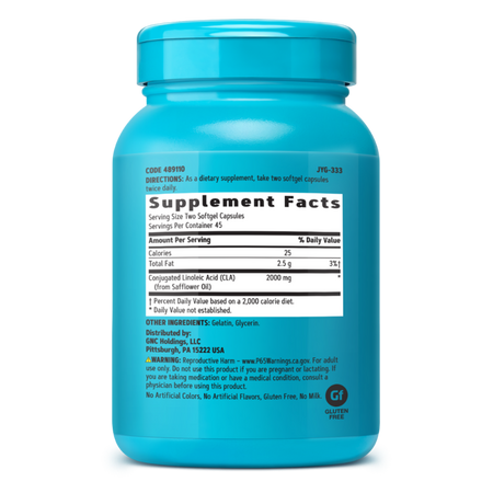 Total Lean CLA, Acid Linoleic Conjugat (489110), 90 capsule, GNC 647895