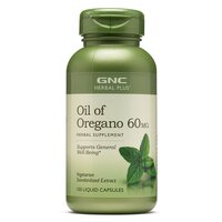 Ulei de Oregano 60 mg Herbal Plus (182402), 100 capsule, GNC