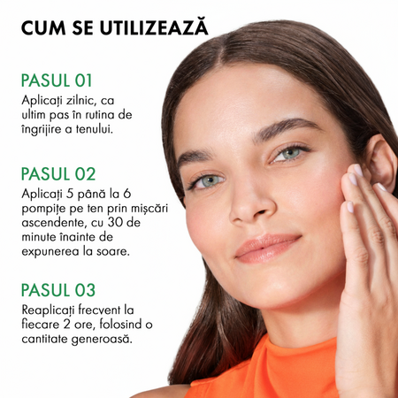 Fluid cu textura apoasa anti-imperfectiuni cu protectie solara SPF 50+ Capital Soleil UV Clear, 40 ml, Vichy 739751