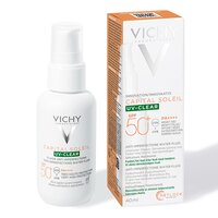 Fluid protectie solara cu SPF 50+ pentru fata Capital Soleil, 40 ml, Vichy