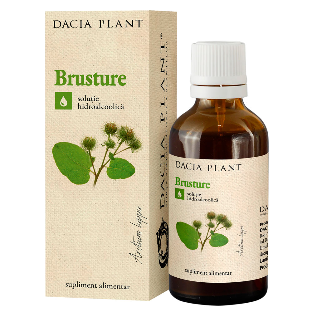 Tinctura de Brusture, 50 ml, Dacia Plant