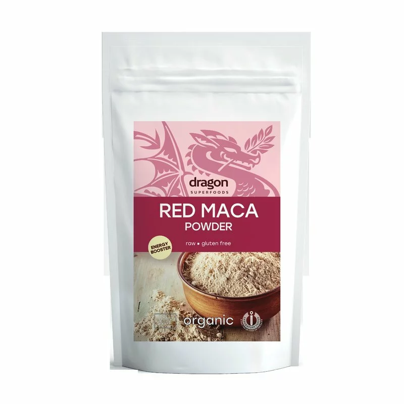 Pulbere Bio de maca rosie, 100 g, Dragon Superfoods