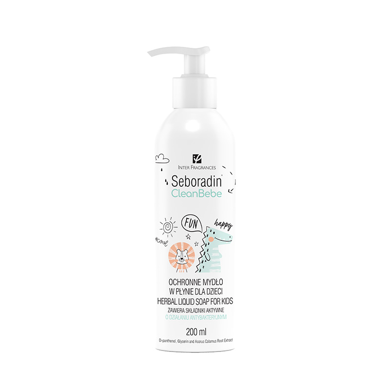 Sapun lichid cu extracte vegetale Clean Bebe, 200 ml, Seboradin