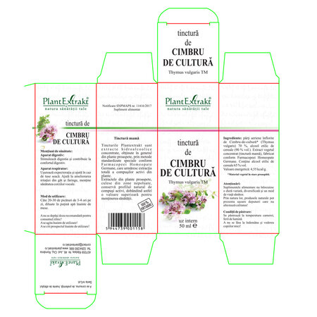 Tinctura de Cimbru, 50 ml, Plant Extrakt 738435