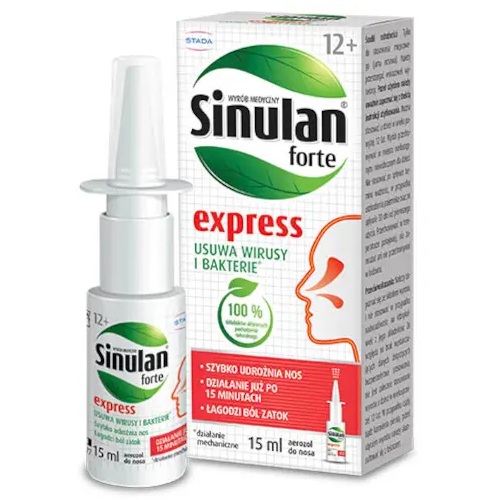 Spray nazal Sinulan Express Forte, 15 ml, Walmark