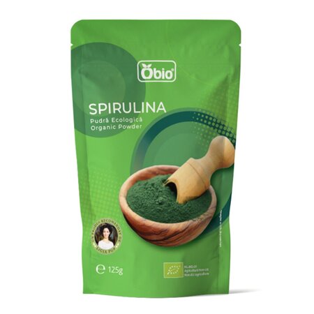 Spirulina pulbere Bio, 125 g, Obio
