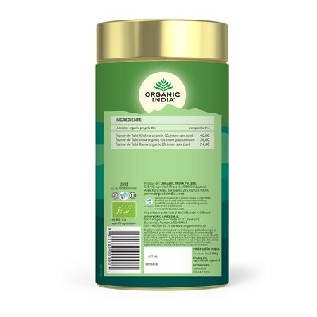 Ceai Bio Tulsi Original, 100 g, Organic India 714013