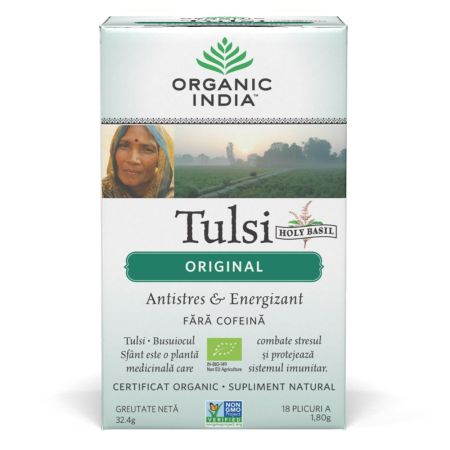 Tulsi Original Ceai Bio, 18 plicuri, Organic India