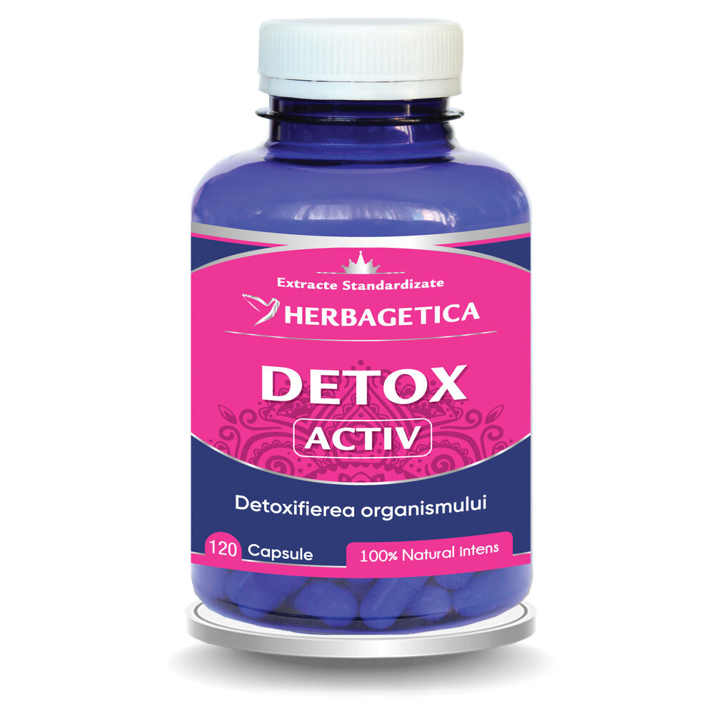 Detox Activ, 120 capsule, Herbagetica