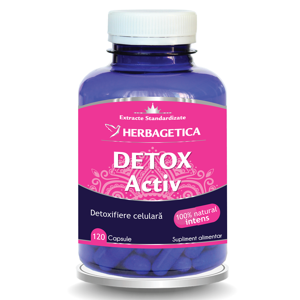 Detox Activ, 120 capsule, Herbagetica