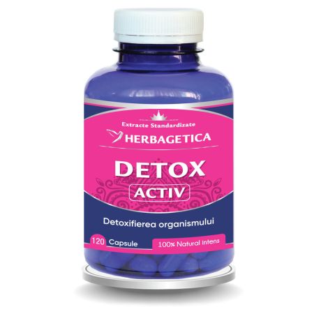 Detox Activ, 120 capsule, Herbagetica