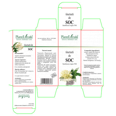 Tinctura de soc, 50 ml, Plant Extrakt 738584