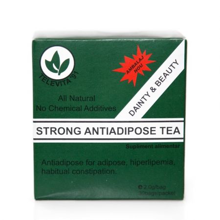 Ceai antiadipos Strong, 30 plicuri, Televita