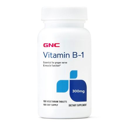 Vitamina B1, 300 mg, 100 tablete, GNC