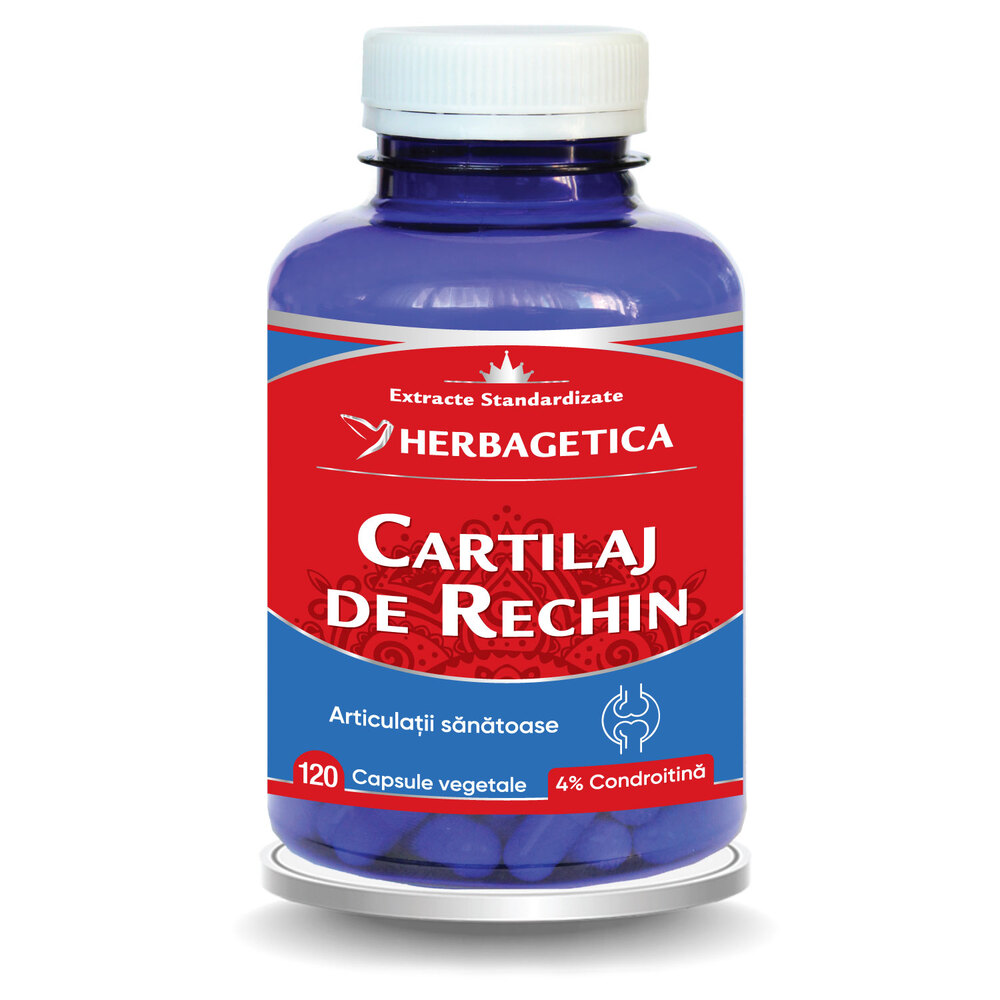 Cartilaj de Rechin, 120 capsule, Herbagetica