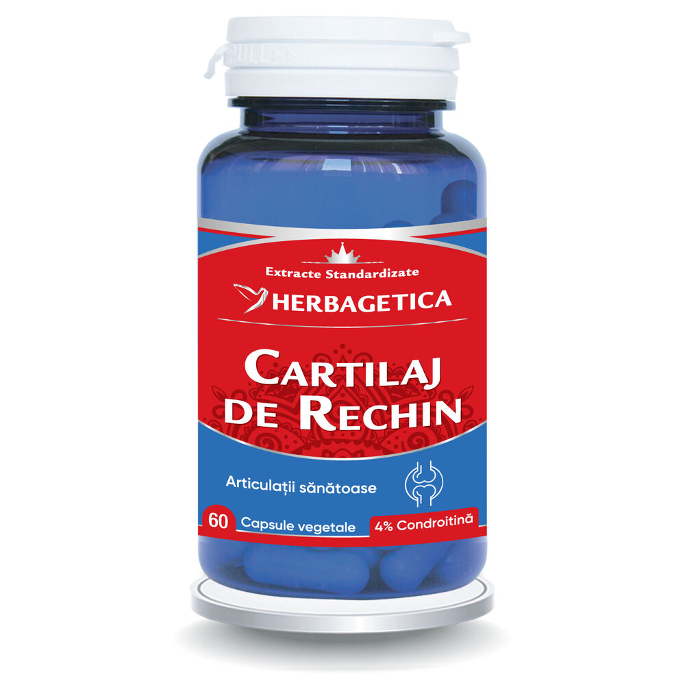 Cartilaj de Rechin, 60 capsule, Herbagetica