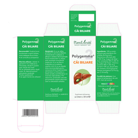 Polygemma 2, Cai biliare, 50 ml, Plant Extrakt 731215