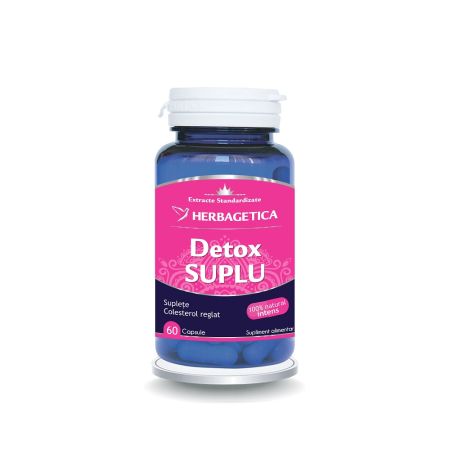 Detox Suplu, 60 capsule, Herbagetica