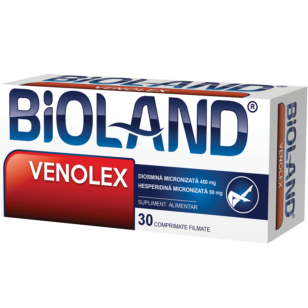 Bioland Venolex, 30 comprimate filmate, Biofarm