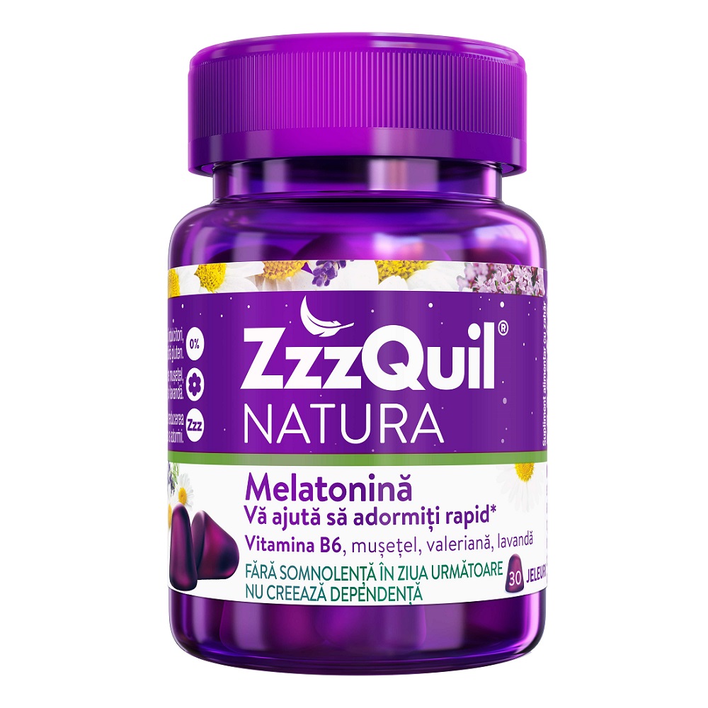 Melatonina, 30 jeleuri, ZzzQuil Natura