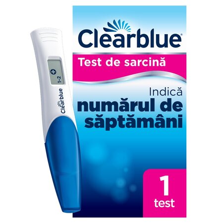 Test de sarcina digital cu indicator de saptamani, 1 bucata, Clearblue 696981