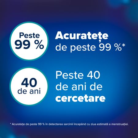 Test de sarcina detectare rapida, 1 bucata, Clearblue 696998