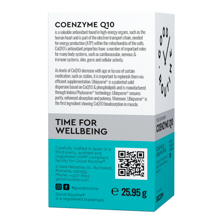 Coenzima Q10 Good Routine, 30 capsule moi, Secom 710766